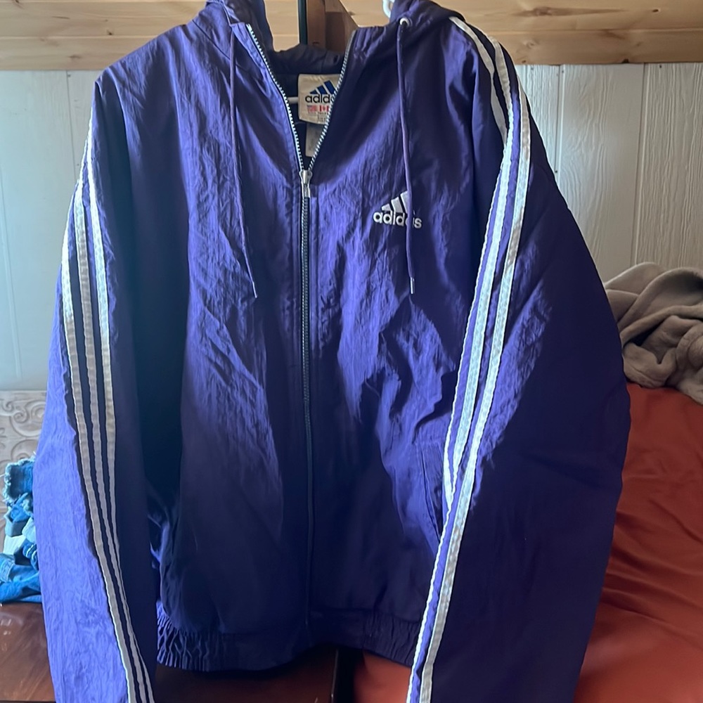 90s Adidas Puff Bomber Style Jacket
